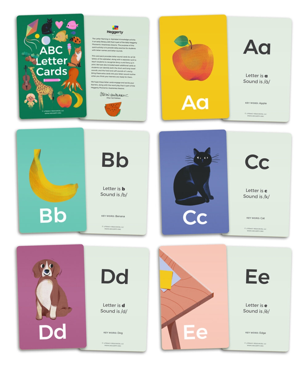 ABC Letter Cards By Heggerty Seelect Educational Supplies Adelaide