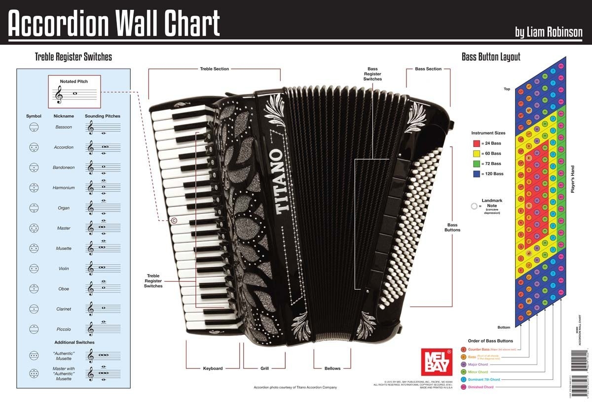Accordion Wall Chart Diagram Layout 35 X 24 Full Color Poster 9780786685271
