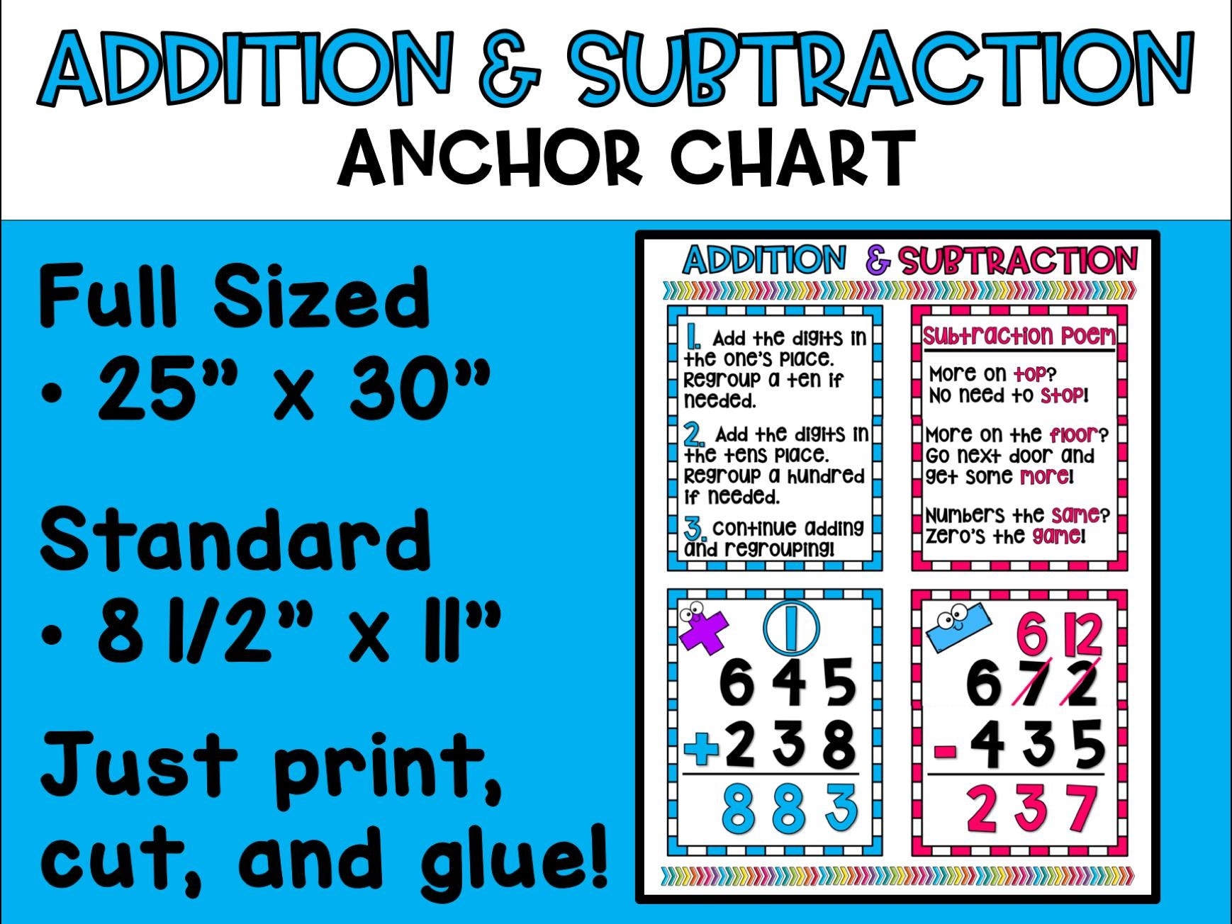 3 Digit Regrouping Anchor Chart Printable 3 Digit Regrouping Anchor Chart Printable