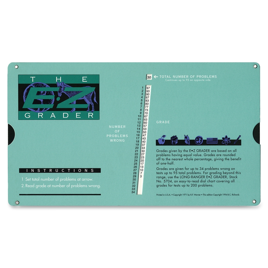 Advantus E Z Grader Chart Educational Record Books Advantus Corp