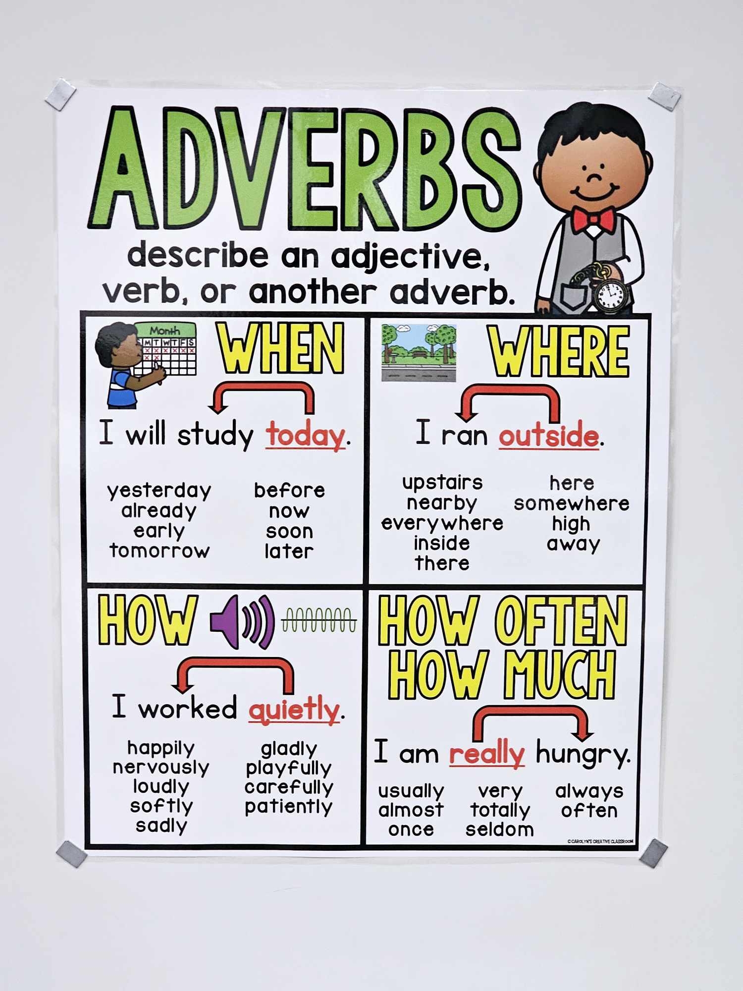 Adverbs Anchor Chart Hard Good Option 1