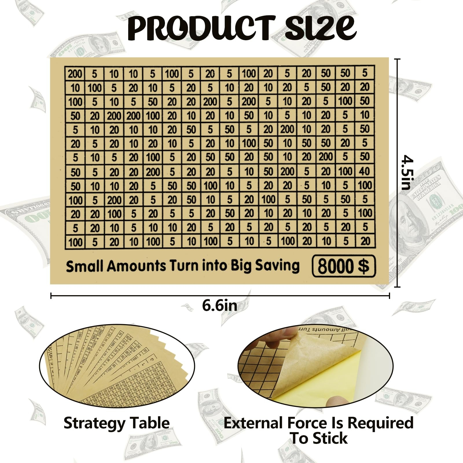 Amazon 13Pcs 10 000 Money Saving Challenge Strategy Sheets 10k Savings Track Charts Digital Charts For Wooden Box Piggy Bank Cash Box Supplies Toys Games