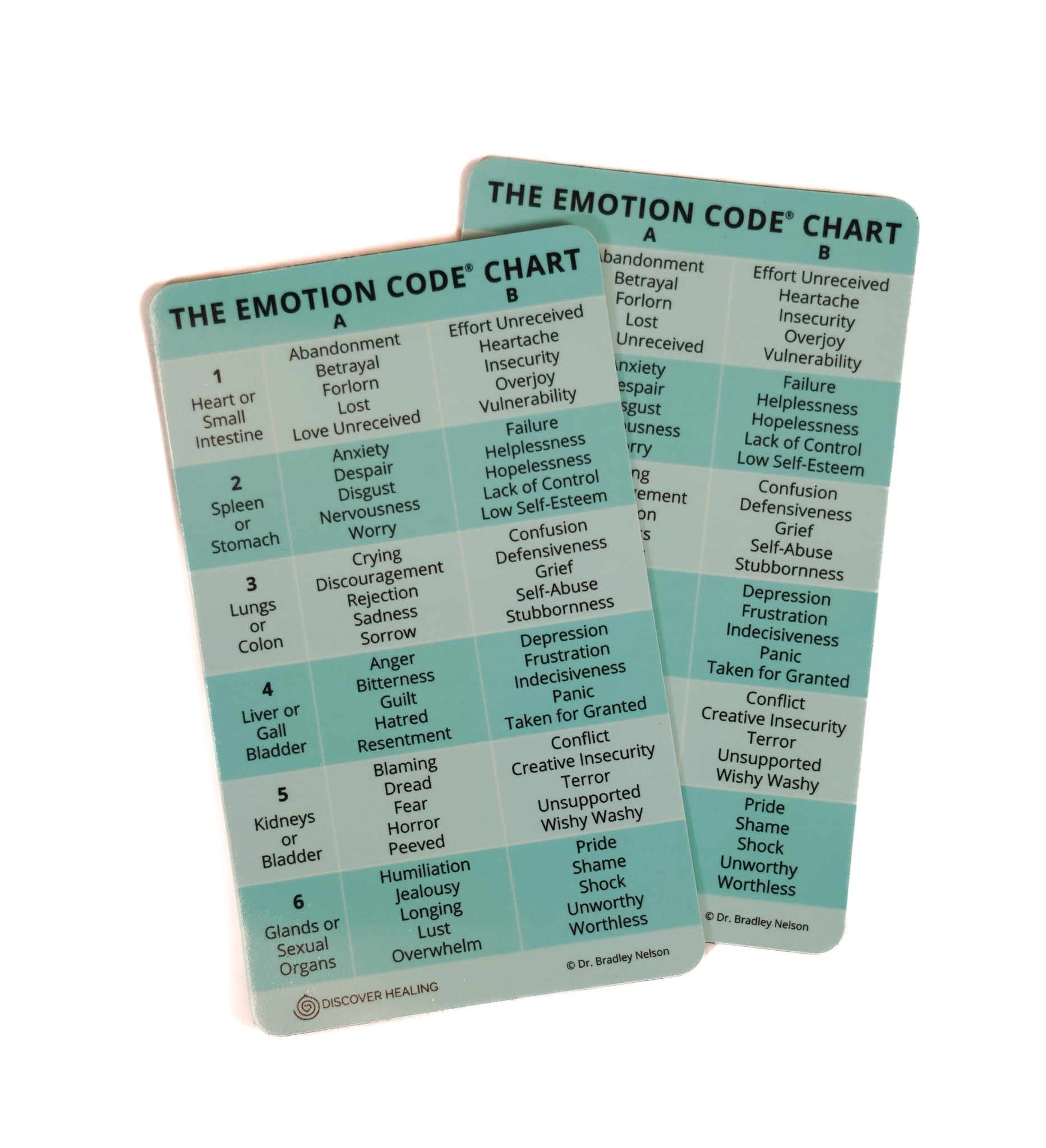 Amazon DISCOVER HEALING The Emotion Code Chart Of Emotions Magnet By Bradley Nelson Magnetic Table Card Pack Of 2 Office Products