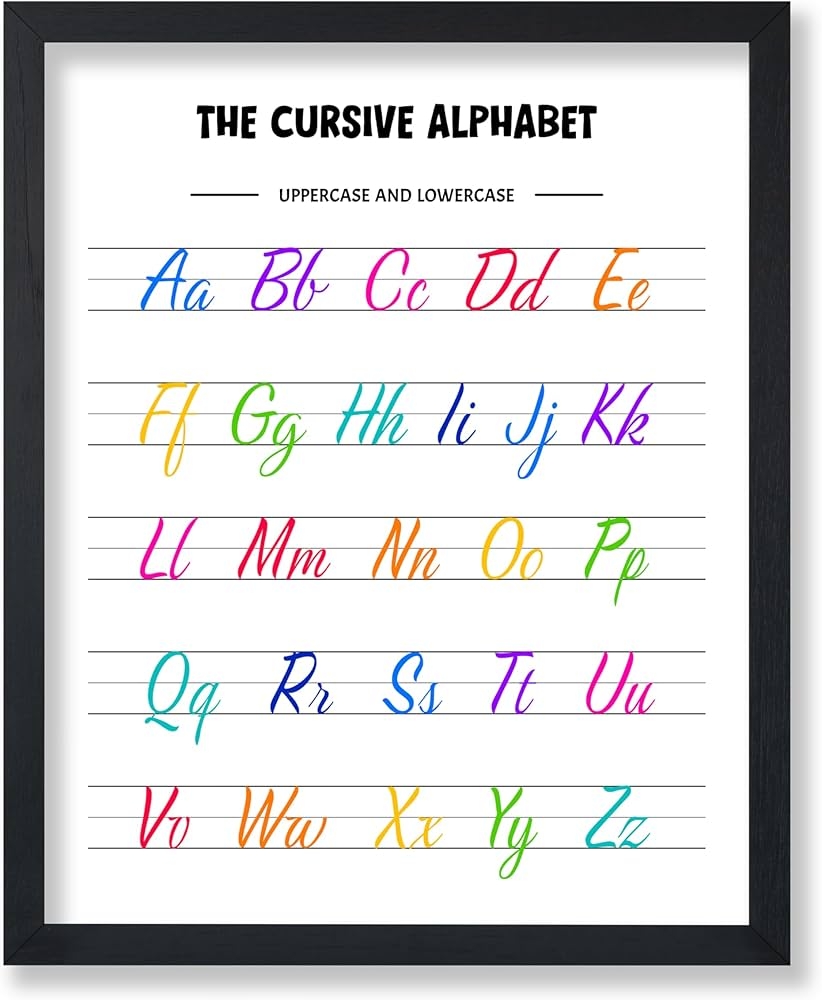Printable Cursive Abc Chart Printable Cursive Abc Chart