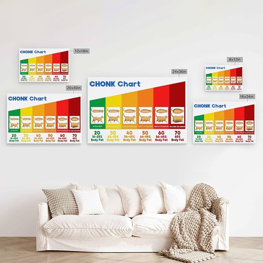 Amazon The Chonk Chart FEMALE Cat Weight Gain Poster Veterinary Wall Art Canvas Painting Wall Art Poster Poster For Room Aesthetic Posters Prints On Canvas Wall Art Poster For Room 20x30inch 50x75cm Amazon The Chonk Chart FEMALE Cat Weight Gain Poster Veterinary Wall Art Canvas Painting Wall Art Poster Poster For Room Aesthetic Posters Prints On Canvas Wall Art Poster For Room 20x30inch 50x75cm