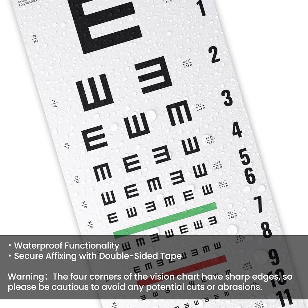 Amazon UCanSee E Eye Chart Visual Acuity Chart With Eye Occluder And Pointer For Eye Exams 20 Feet 22x11 Inches 22x11 Inches Industrial Scientific Amazon UCanSee E Eye Chart Visual Acuity Chart With Eye Occluder And Pointer For Eye Exams 20 Feet 22x11 Inches 22x11 Inches Industrial Scientific