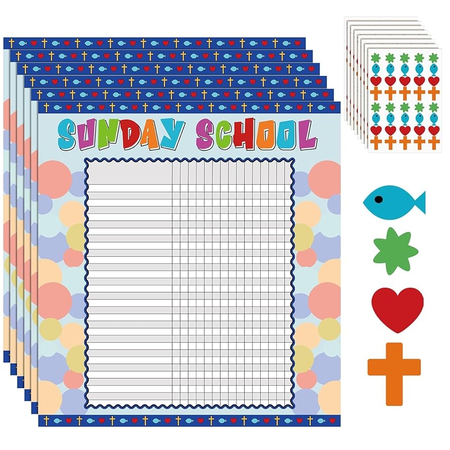 Free Printable Bible Class Attendance Charts