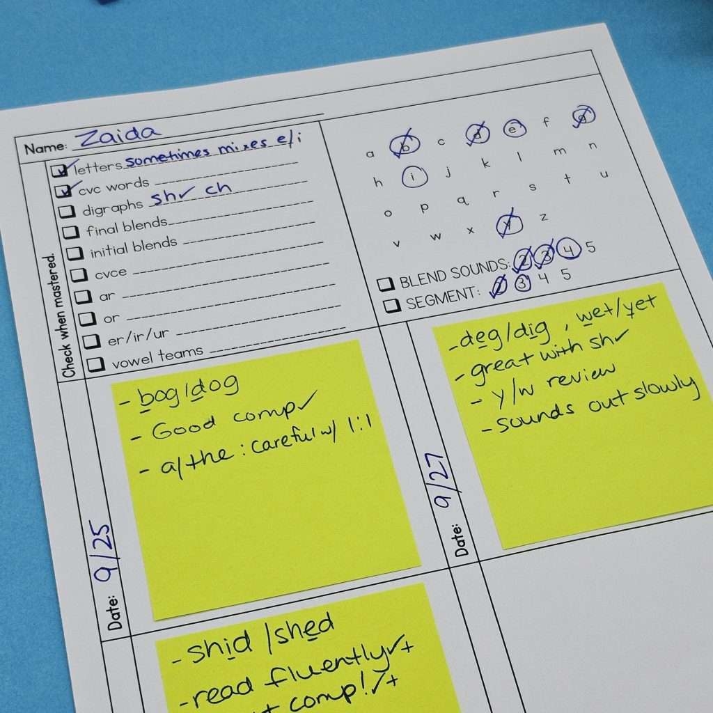 Anecdotal Notes In Small Group Reading Tips And Free Templates Tejeda s Tots