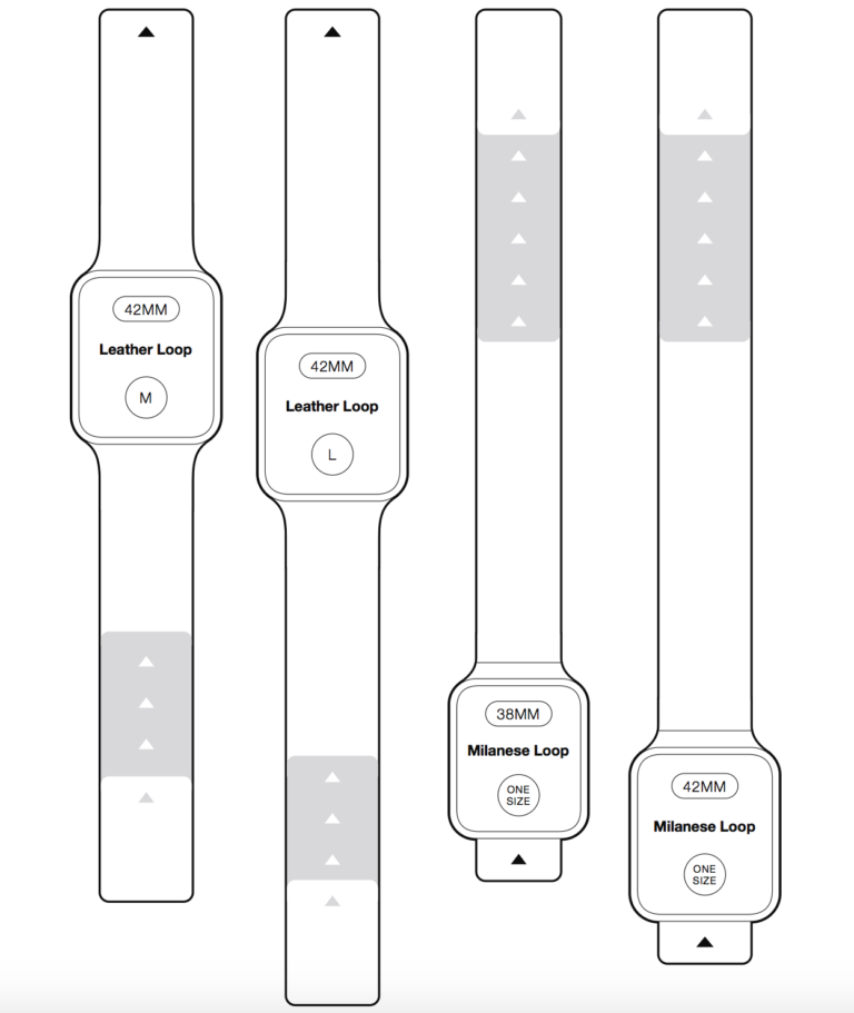 Apple Watch Printable Size Guide Loop Apple Apple Watch Se Band Size Guide Solo Loop Watch