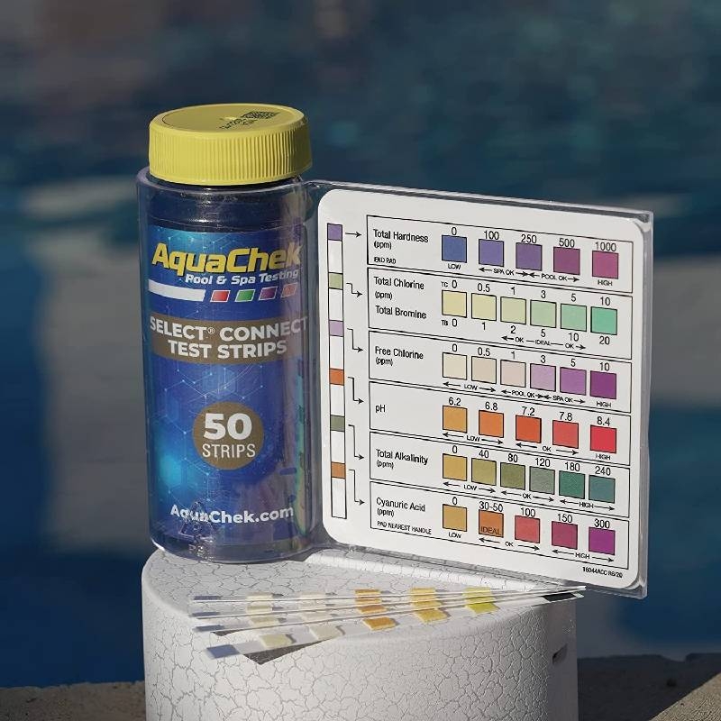 AquaChek 541604APP Select 7 In 1 Test Strip Kit 50 Count Bottle