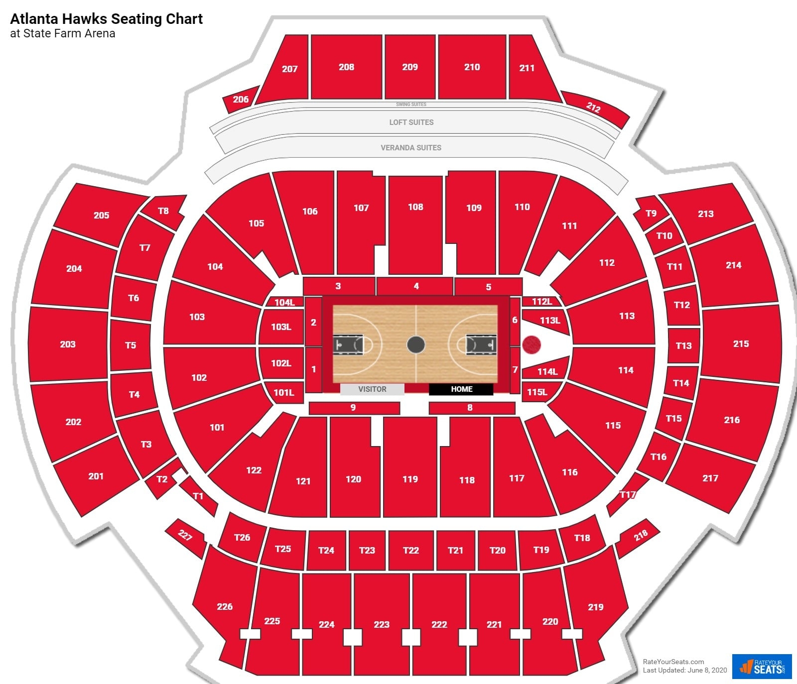 Atlanta Hawks Seating Chart RateYourSeats