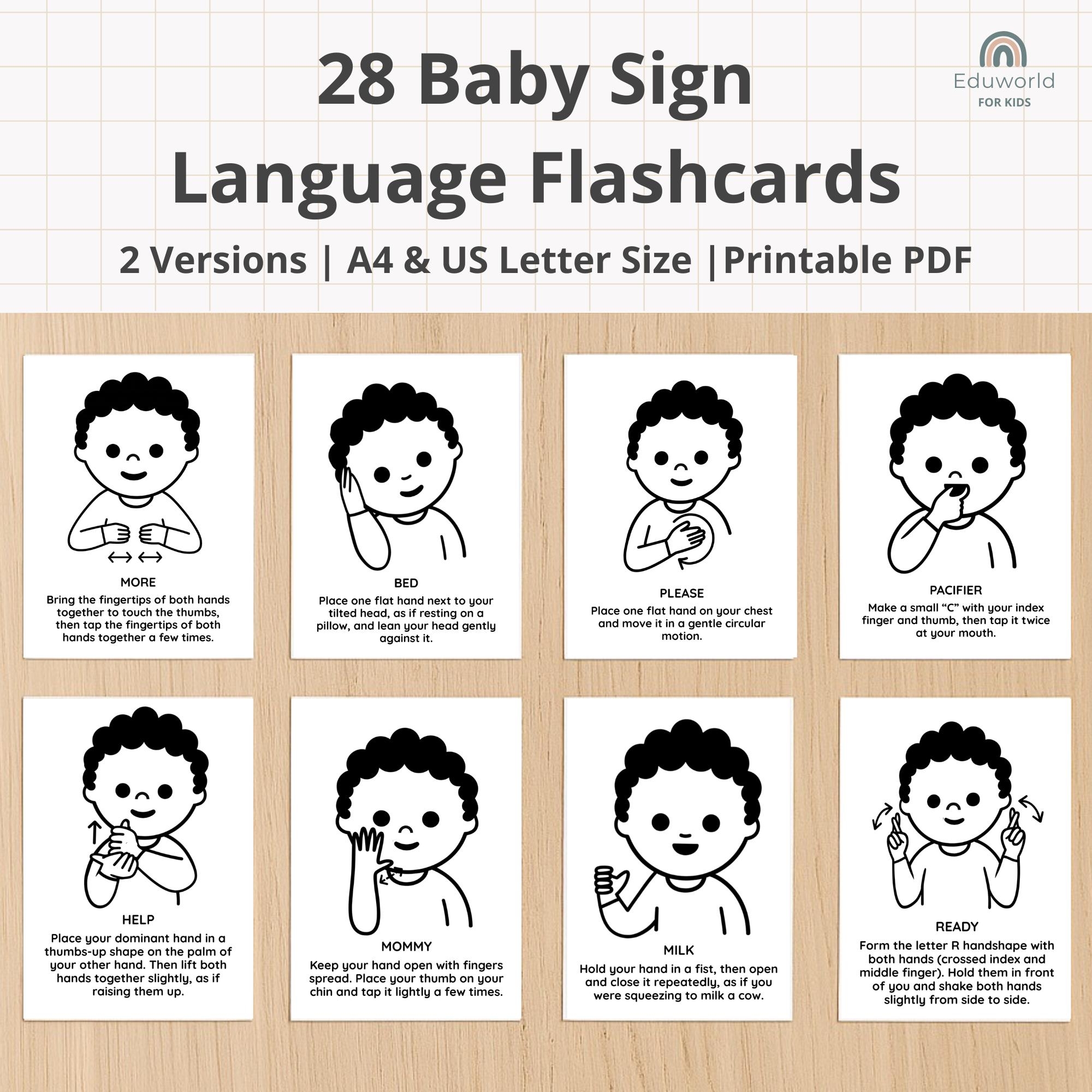 Baby Asl Chart Etsy