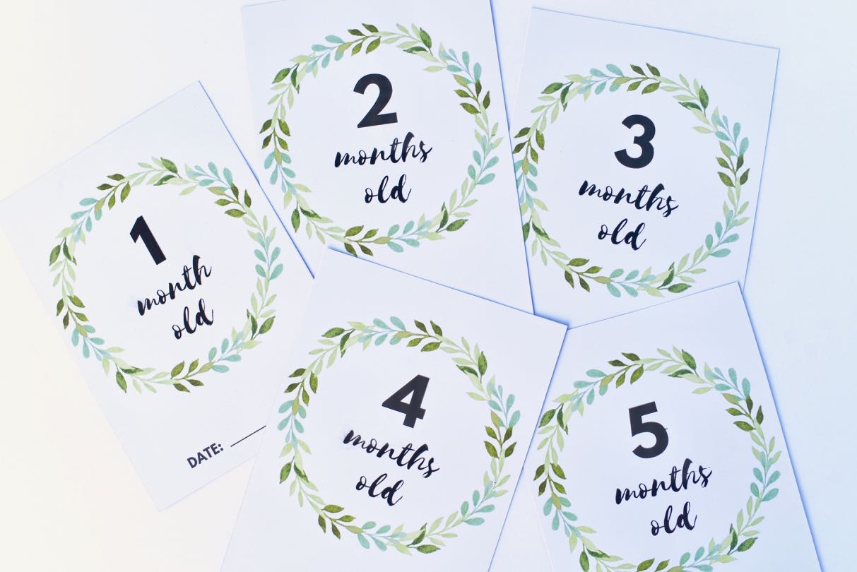Baby Milestone Cards Beautiful FREE Printables Baby Milestone Cards Beautiful FREE Printables