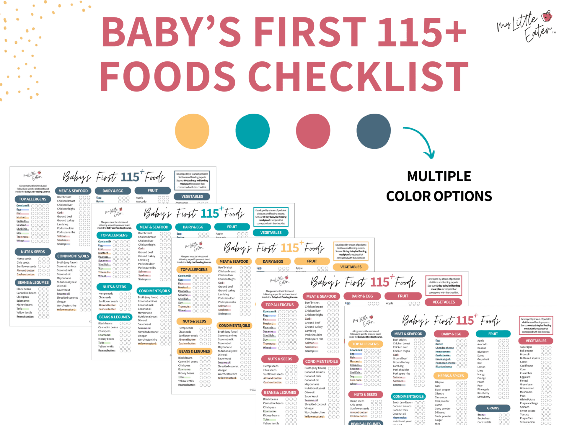 Printable Baby Weaning Chart