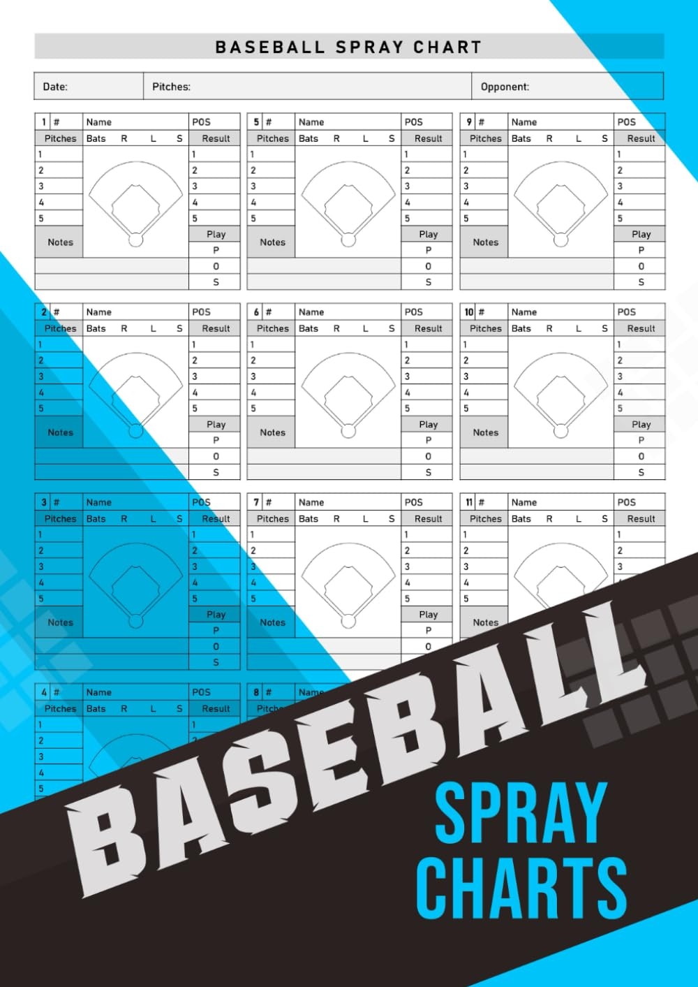 Baseball Spray Charts For Charting Where Batters Hit During Each At Bat 100 Sheets Editions Mekkibasespraycha Amazon Books Baseball Spray Charts For Charting Where Batters Hit During Each At Bat 100 Sheets Editions Mekkibasespraycha Amazon Books