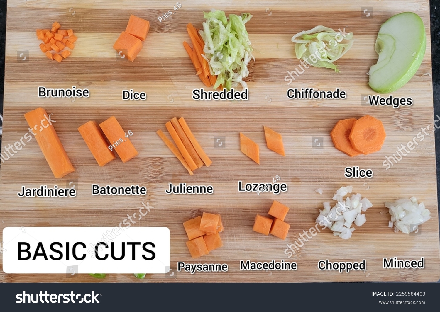Basic Cut Vegetables Culinary Stock Photo 2259584403 Shutterstock Basic Cut Vegetables Culinary Stock Photo 2259584403 Shutterstock