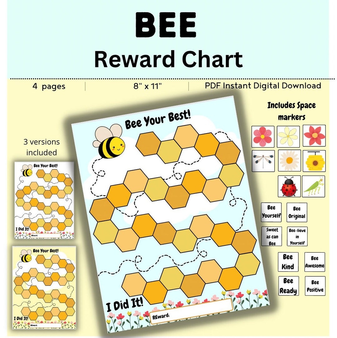 Bee Reward Chart DIGITAL DOWNLOAD Printable Behavior Chart Behavior Chart For Children Inspirational Chart Etsy Bee Reward Chart DIGITAL DOWNLOAD Printable Behavior Chart Behavior Chart For Children Inspirational Chart Etsy