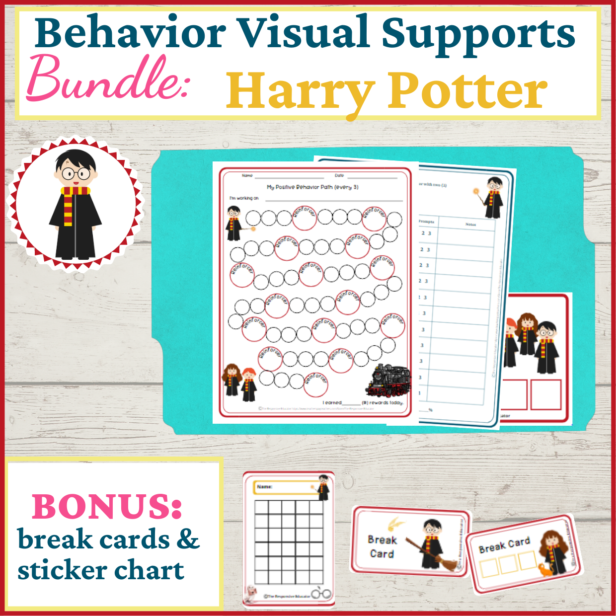 Behavior Visual Supports Harry Potter Made By Teachers