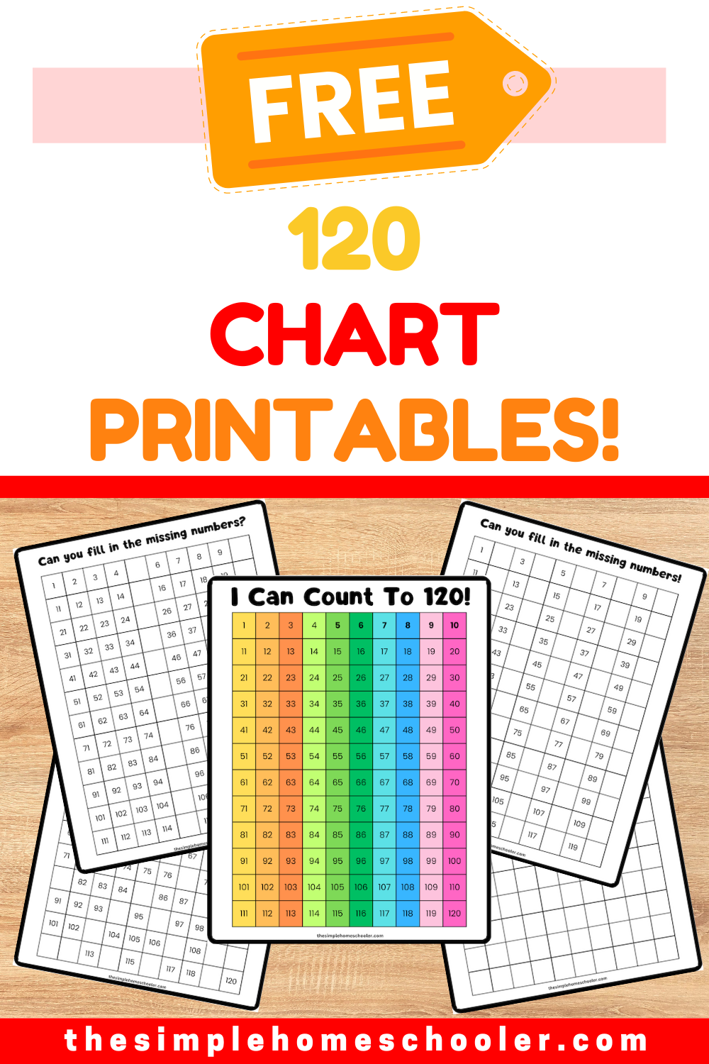 Hundreds Chart Numbers To 120 Printable