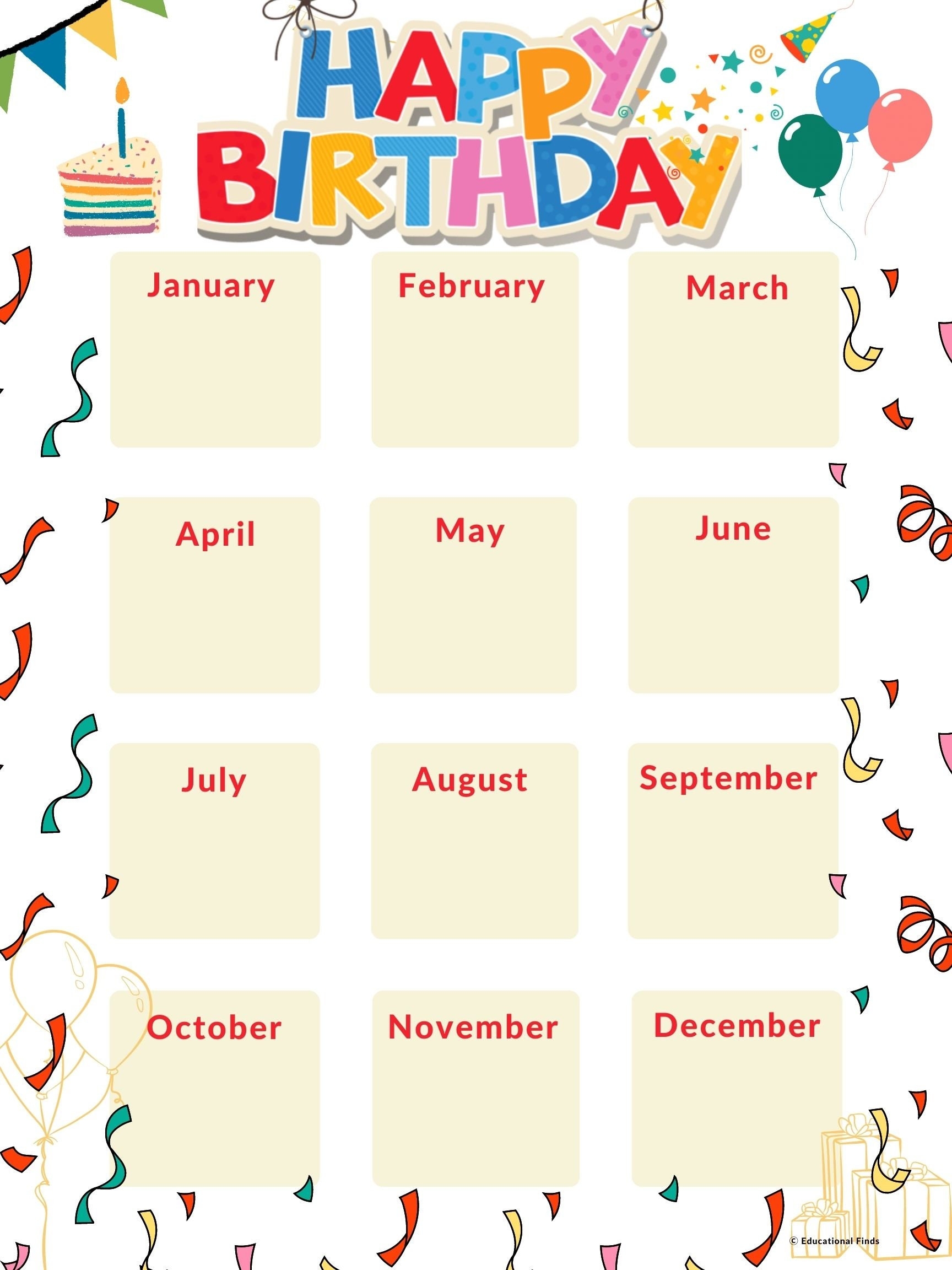 Birthdays Printables For Primary School SparkleBox Worksheets Library Birthdays Printables For Primary School SparkleBox Worksheets Library
