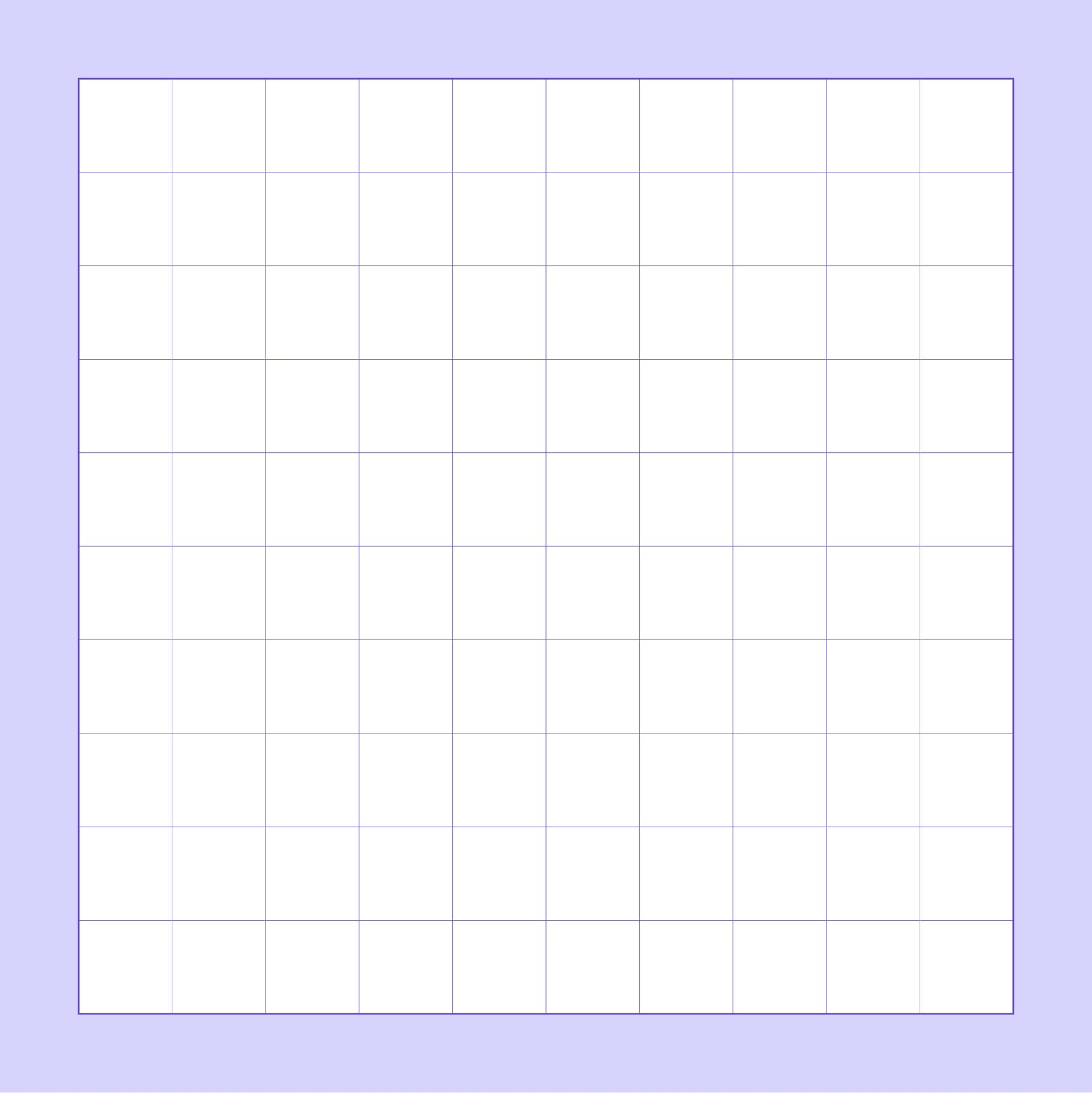 Blank 100 Grid Chart 10 Free PDF Printables Printablee