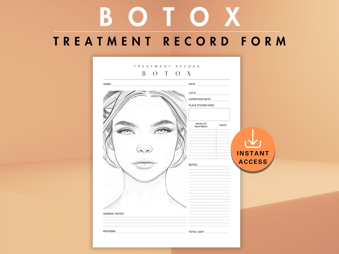 Botox Treatment Record Form With Face Chart Injectables Patient Documentation Template Aesthetic Nurse Injector Injection Mapping Plan PDF Etsy Botox Treatment Record Form With Face Chart Injectables Patient Documentation Template Aesthetic Nurse Injector Injection Mapping Plan PDF Etsy