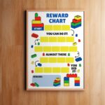 Building Blocks Reward Chart Block Sticker Chart kids Behaviour Chart Toddler Potty Chart Printable Instant Download PDF Etsy