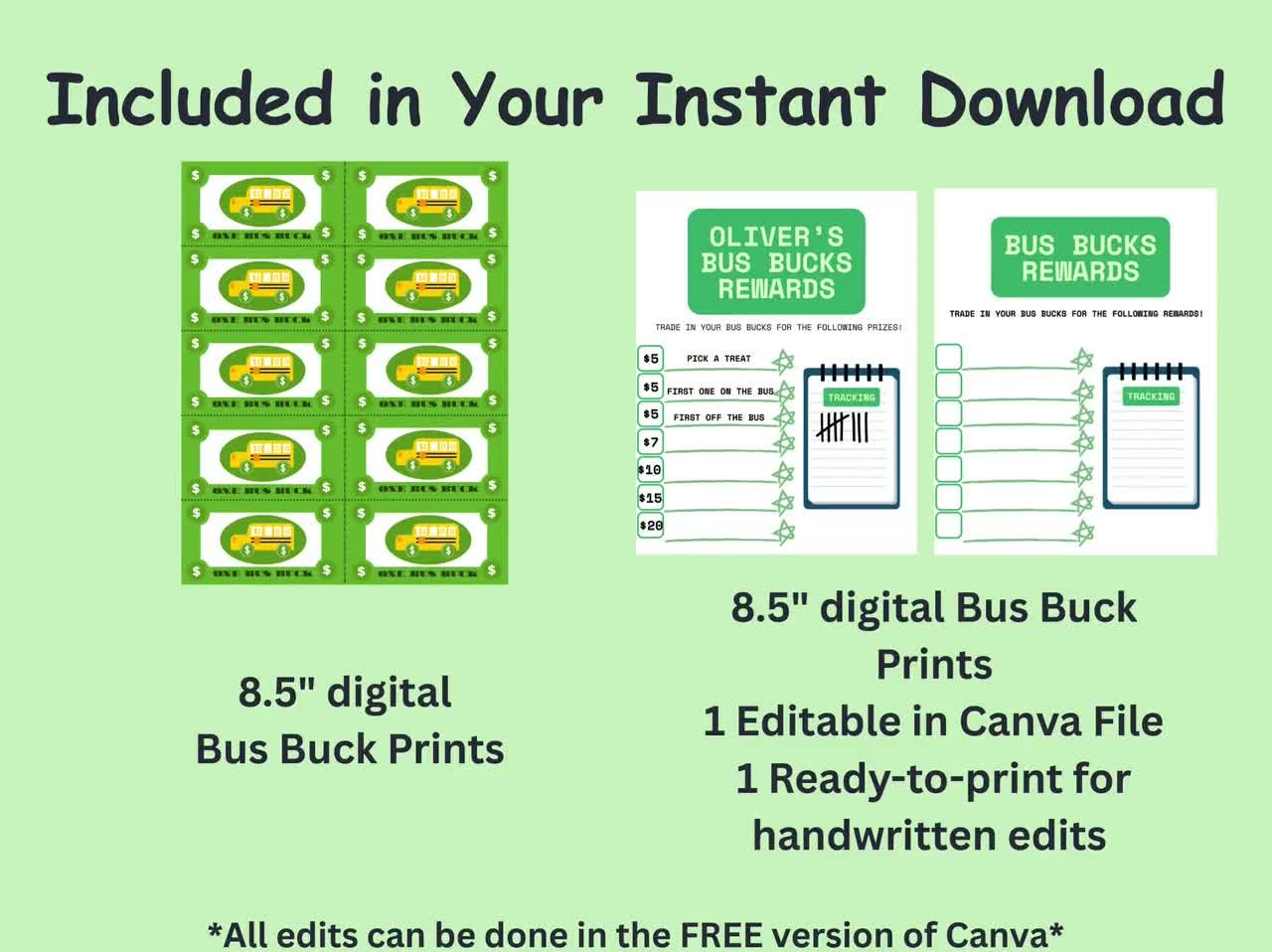 Bus Good Behavior Chart Printable