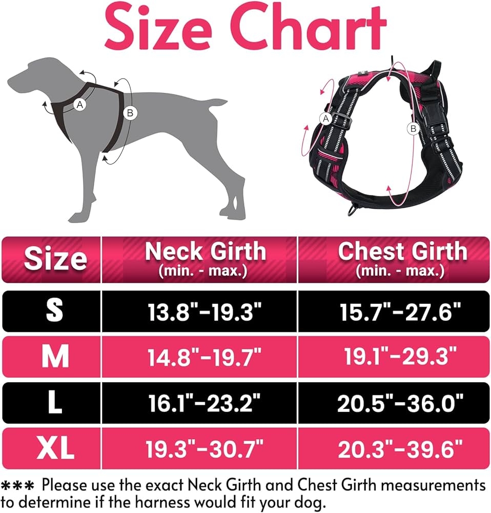 Buy Rabbitgoo Dog Harness Size Chart Top Sale