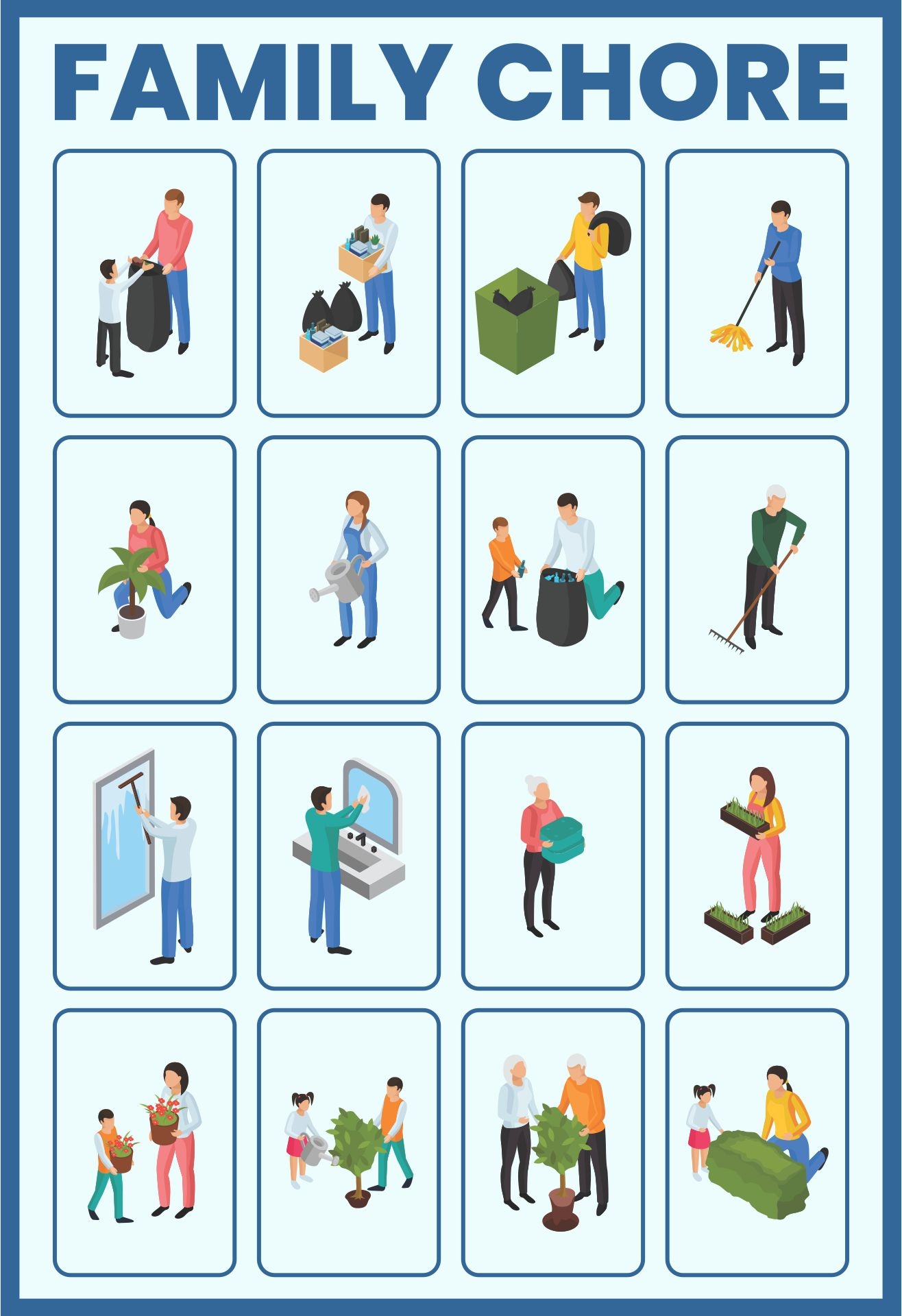 Chore Clip Art 10 Free PDF Printables Printablee