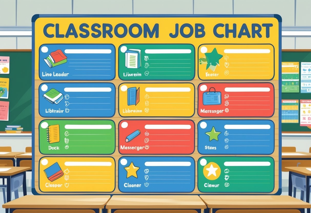 Classroom Job Rotation Printable Chart