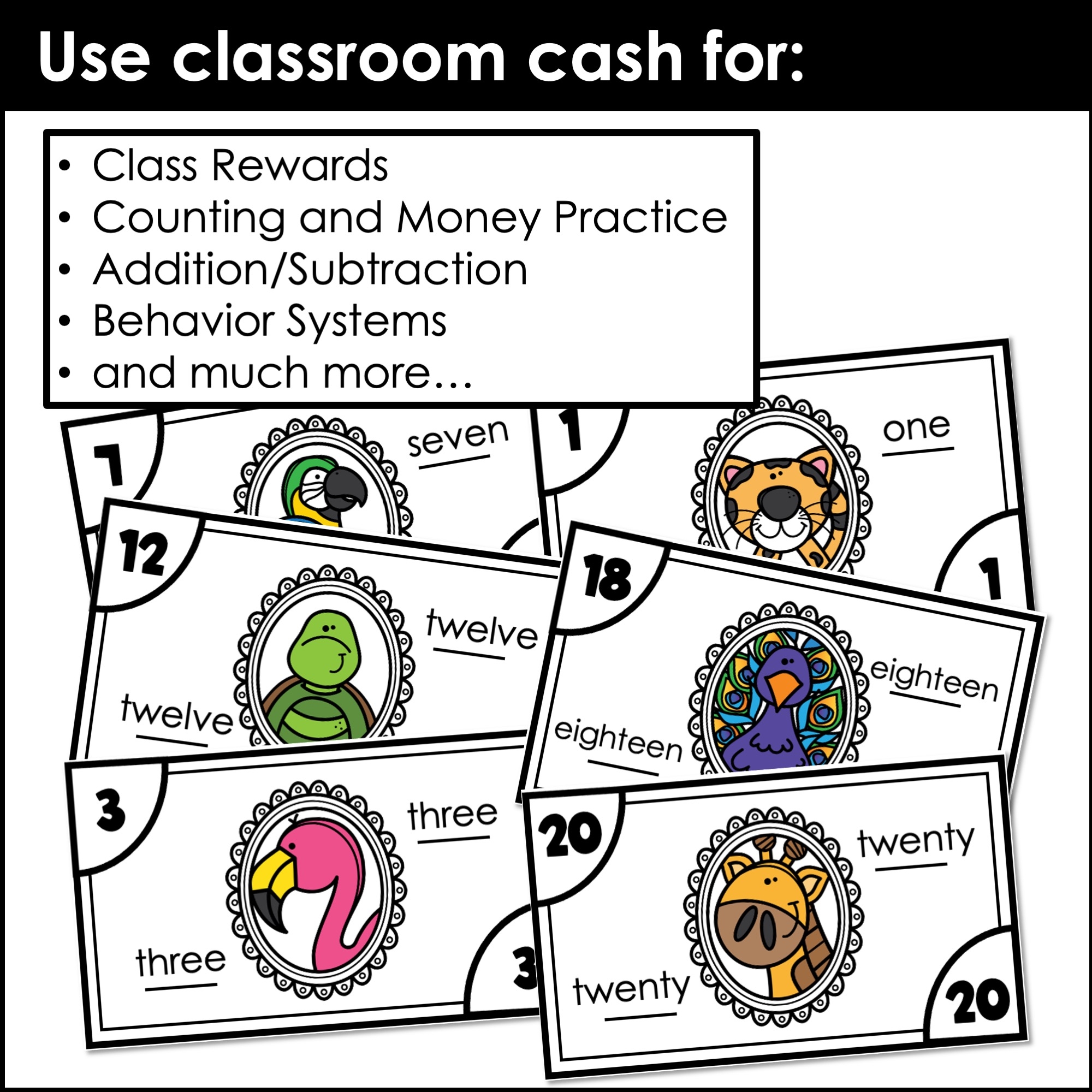 Classroom Money Class Cash Reward System 1 20 Printable Fake Money Made By Teachers Classroom Money Class Cash Reward System 1 20 Printable Fake Money Made By Teachers