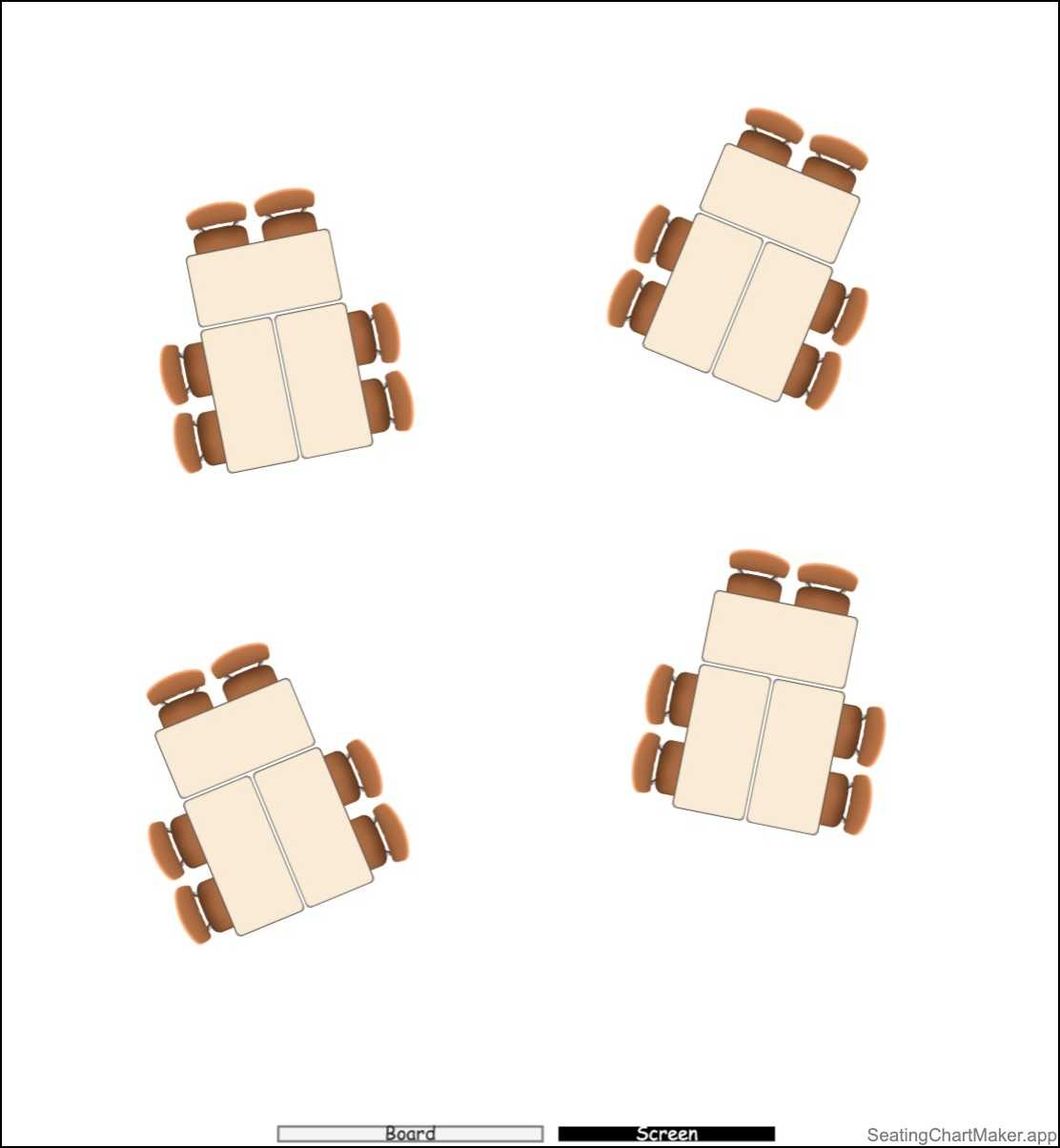 Classroom Seating Chart Templates Editable 