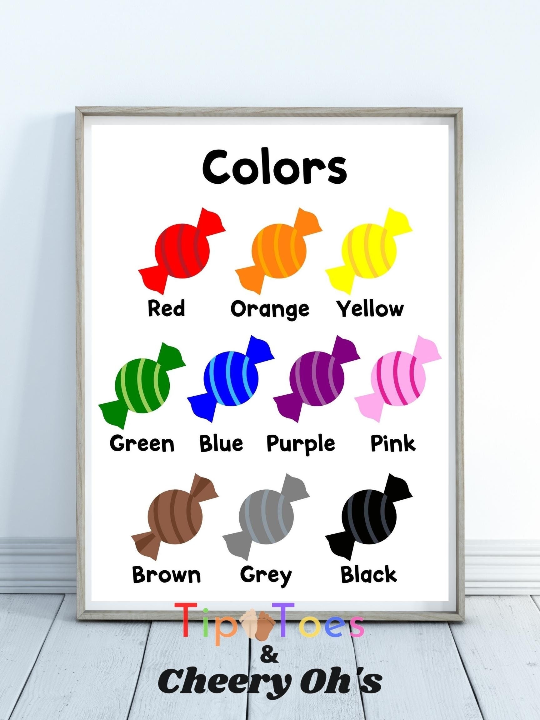 Color Chart Printables For Preschoolers