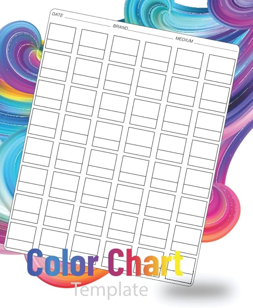 Printable Blank Paint Color Chart Printable Blank Paint Color Chart