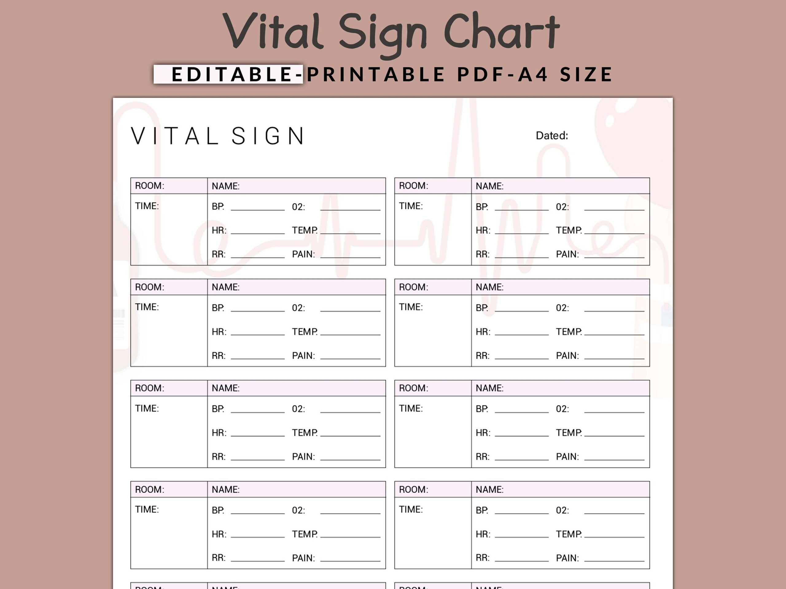 Comprehensive Vital Signs Tracker Monitoring Vital Signs Printable Vital Sign Chart Vital Sign Log Vital Sign Tracker Vital Sign Sheet Etsy