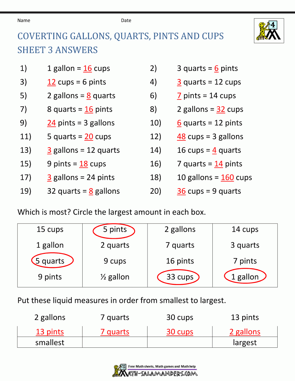 Converting Customary Units