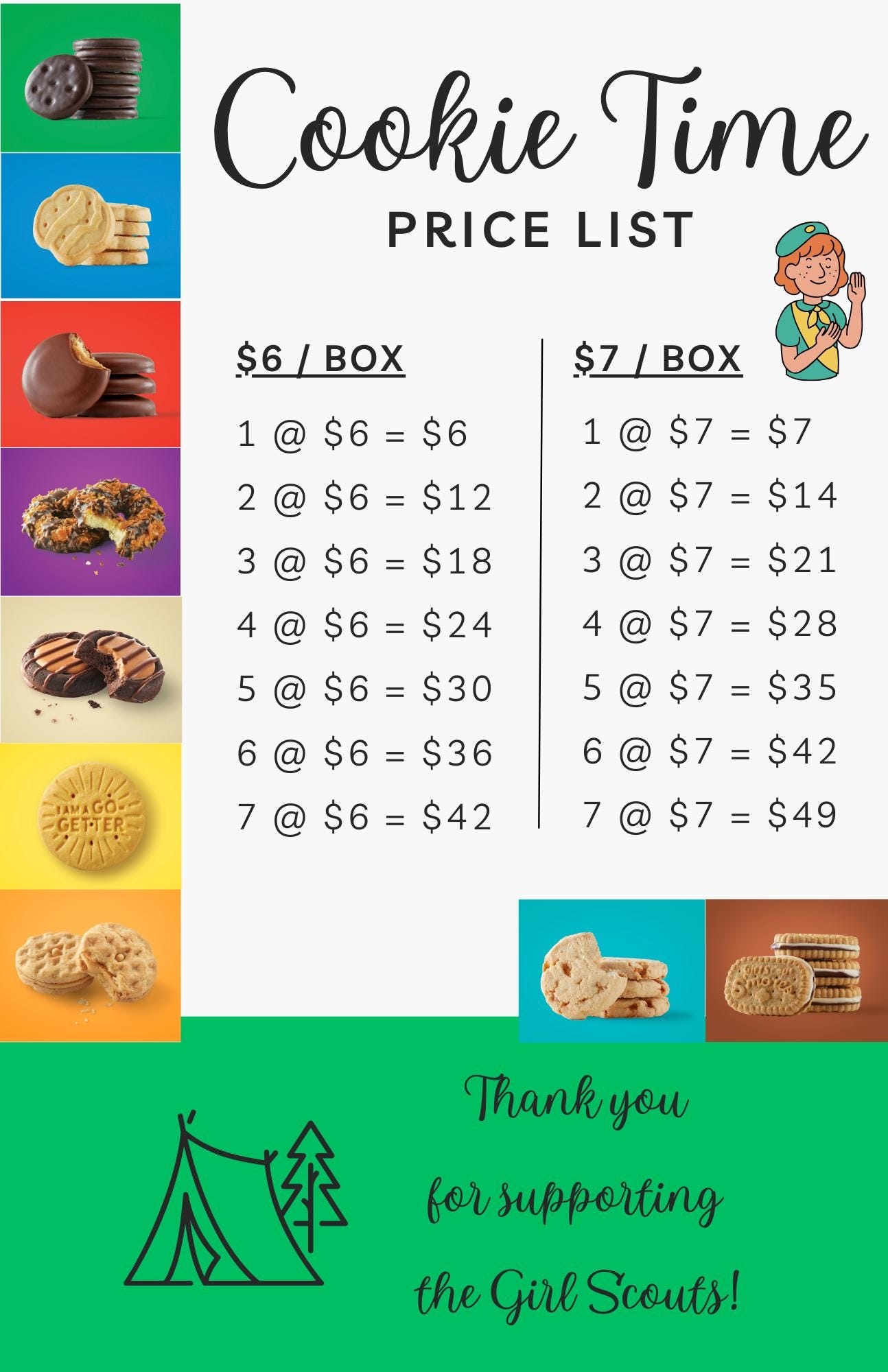 Cookie Pricing Chart Etsy