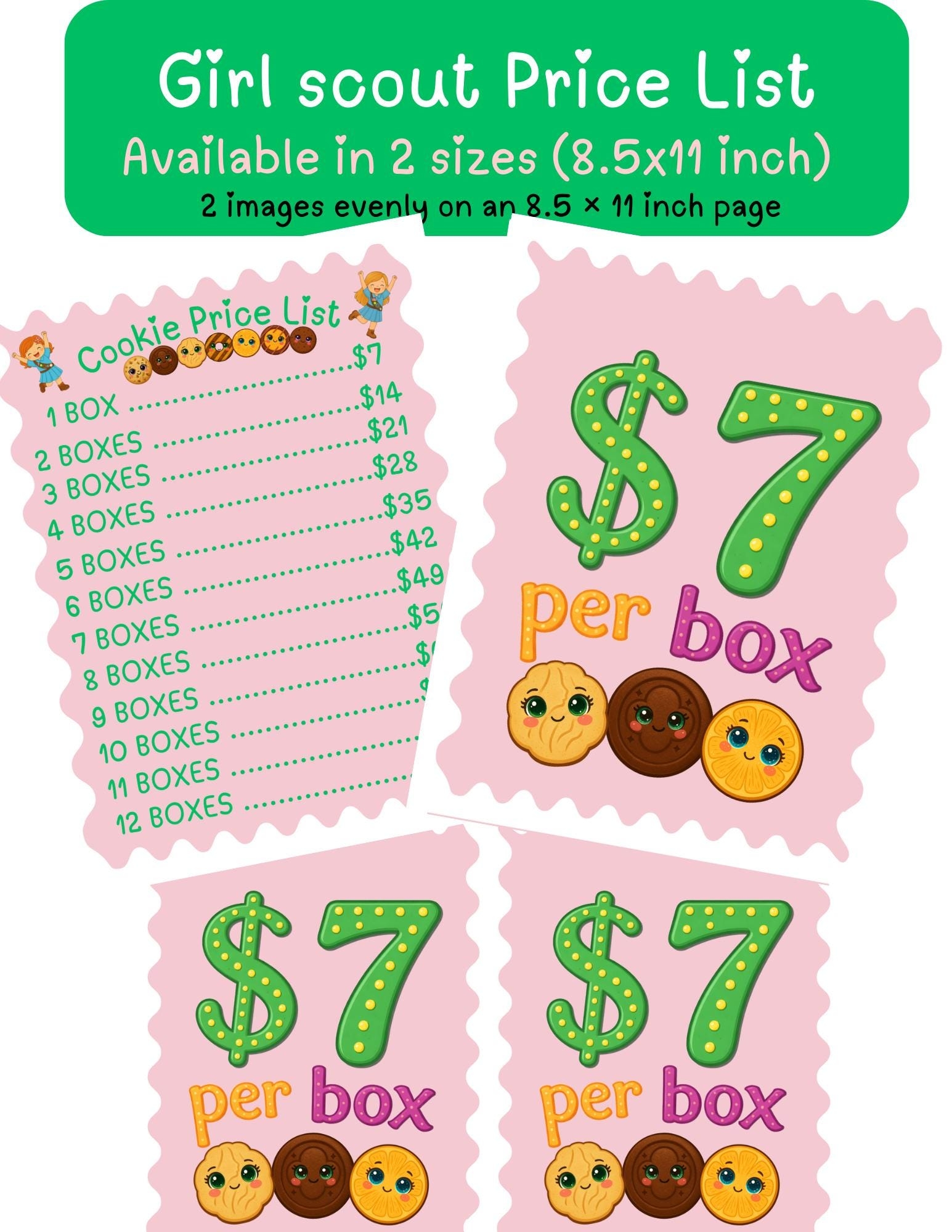 Cookie Pricing Chart Etsy