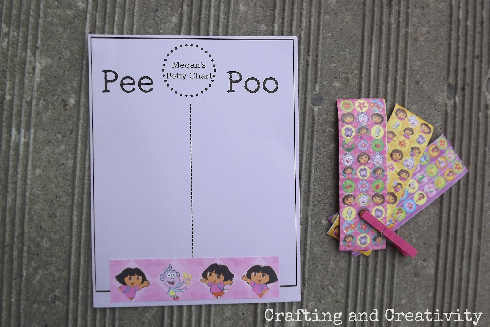 Crafting And Creativity Potty Training Chart Free Printable