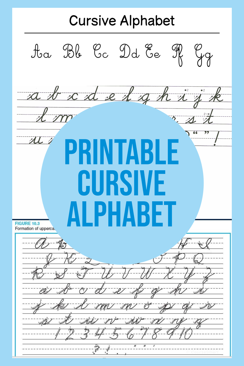 Printable Cursive Alphabet Chart Pdf