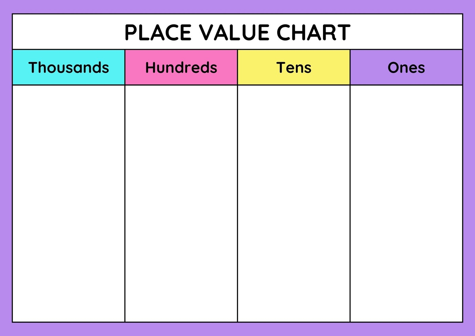Customize 122 Place Value Worksheets Templates Online Canva