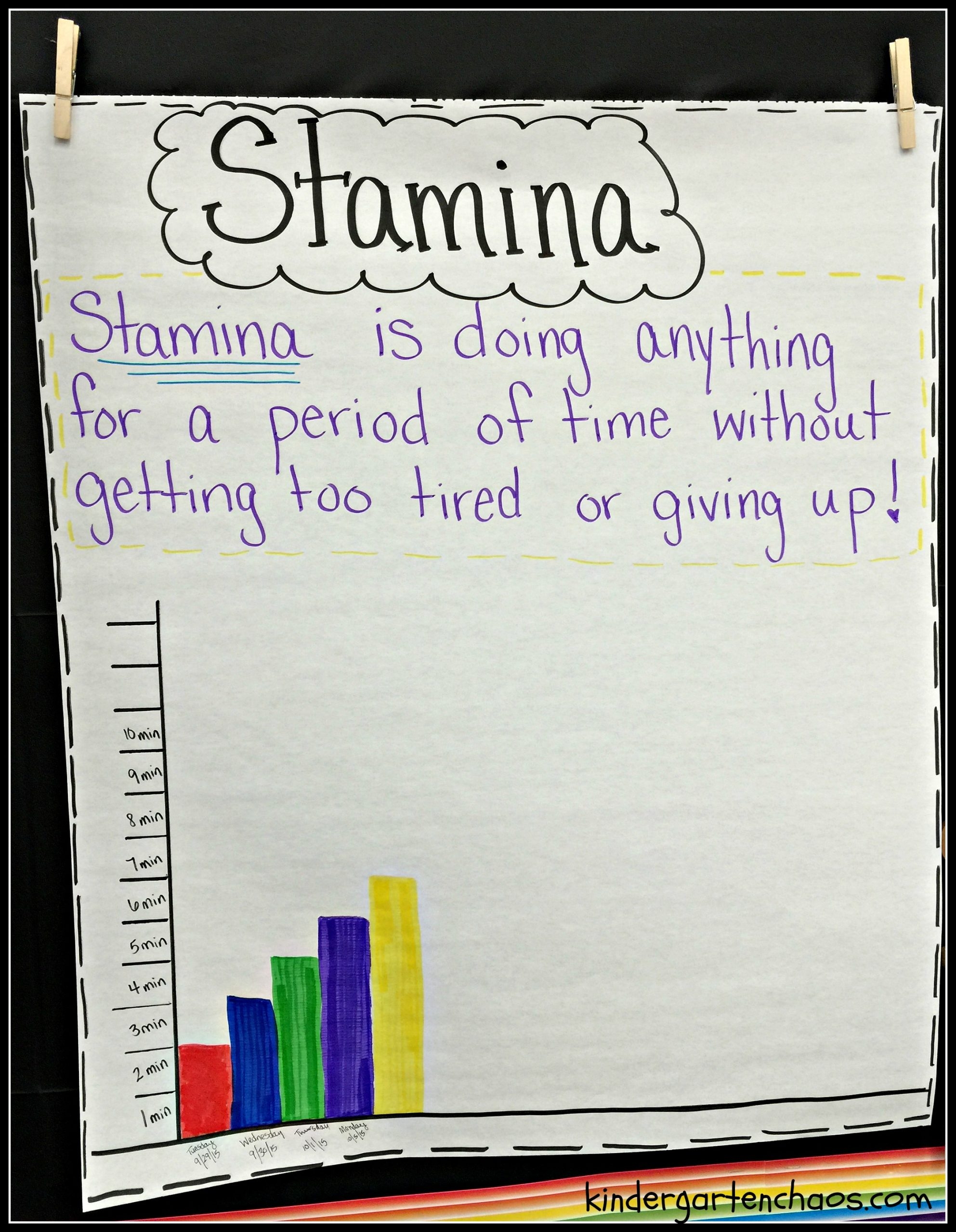 Reading Stamina Chart Printable