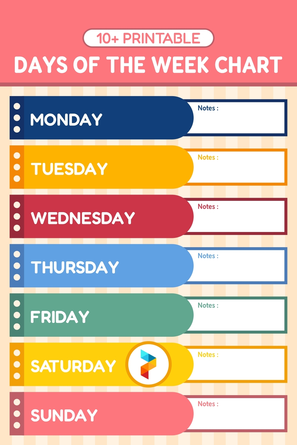 Days Of The Week Printable Chart