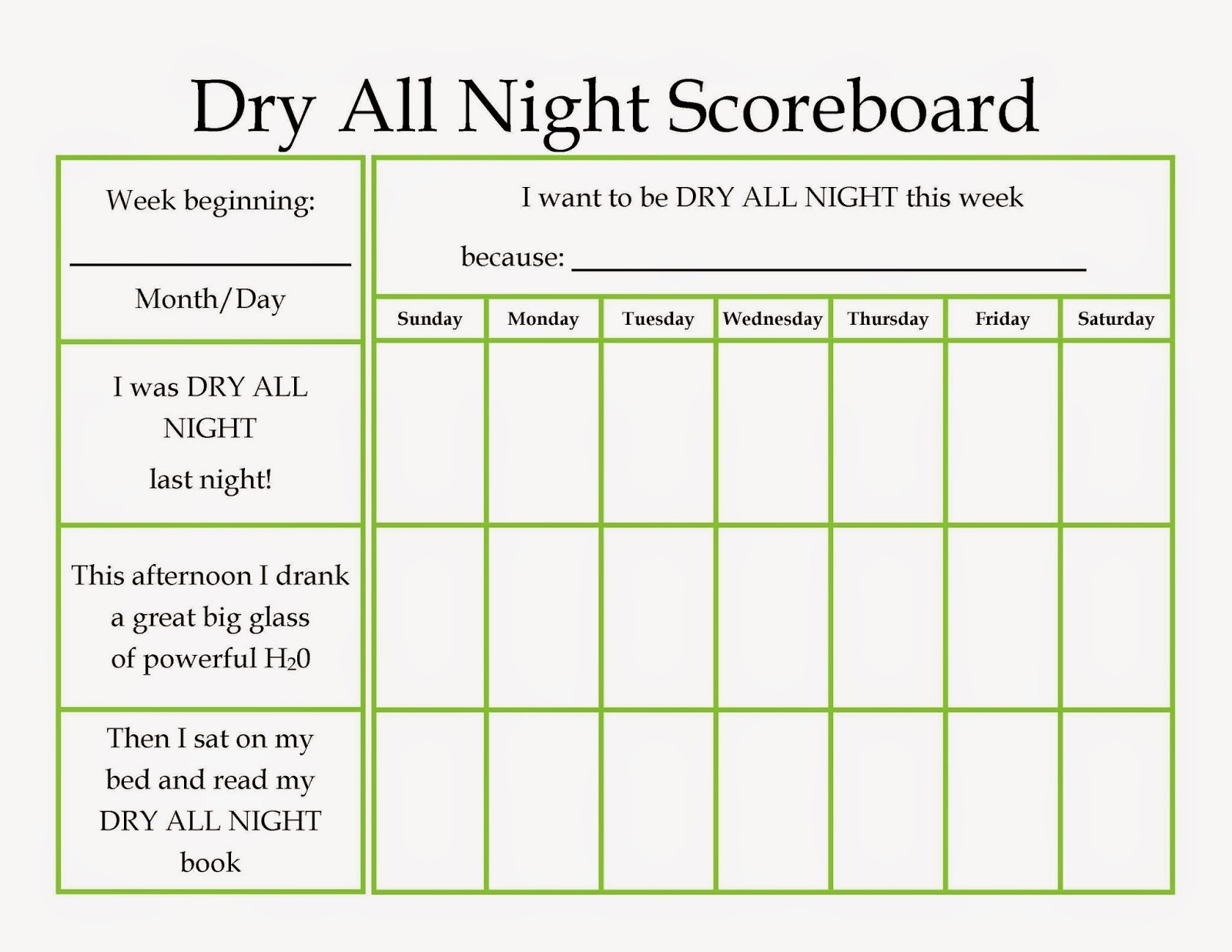 Designing Life Dry All Night Printable