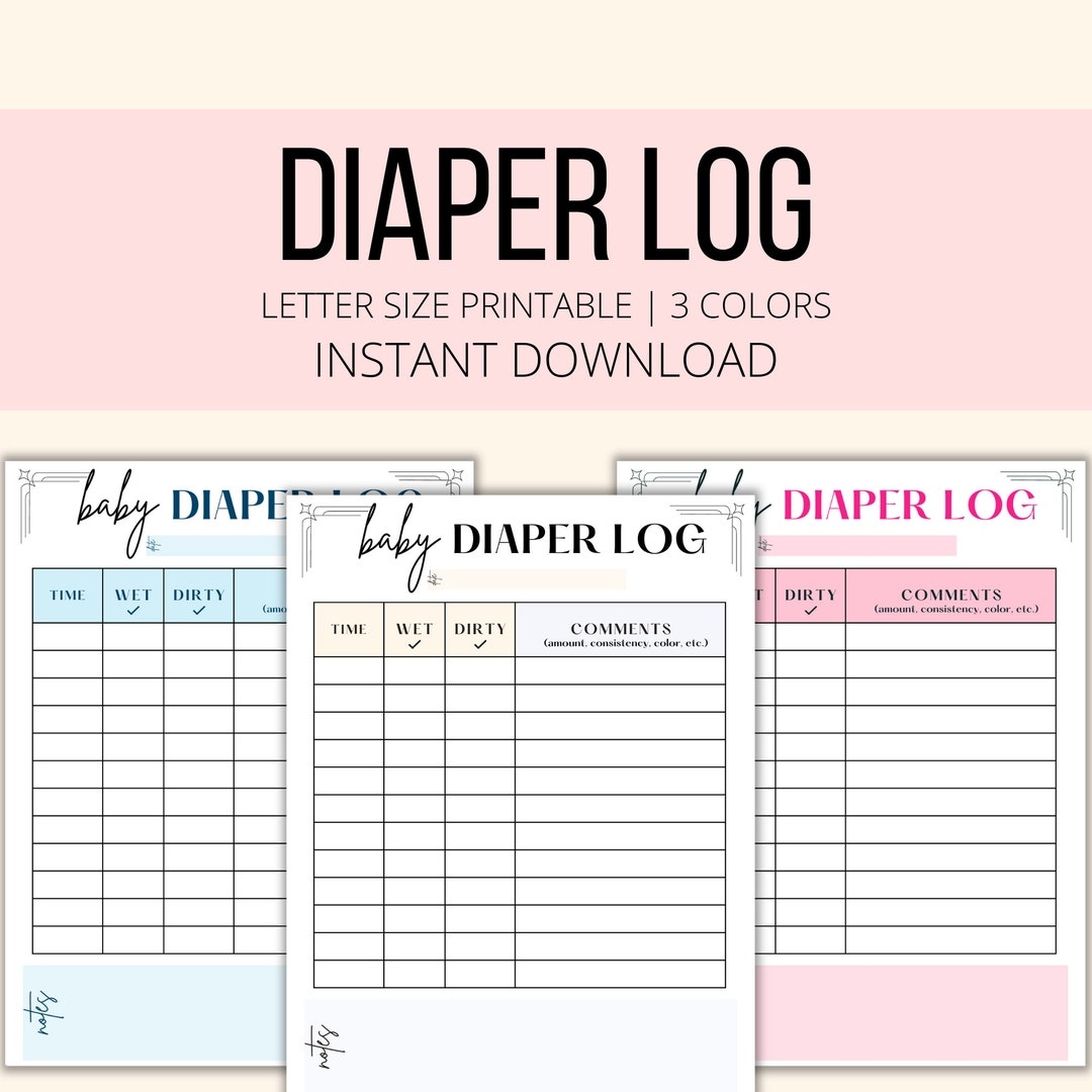 Diaper Changing Chart Printables Free
