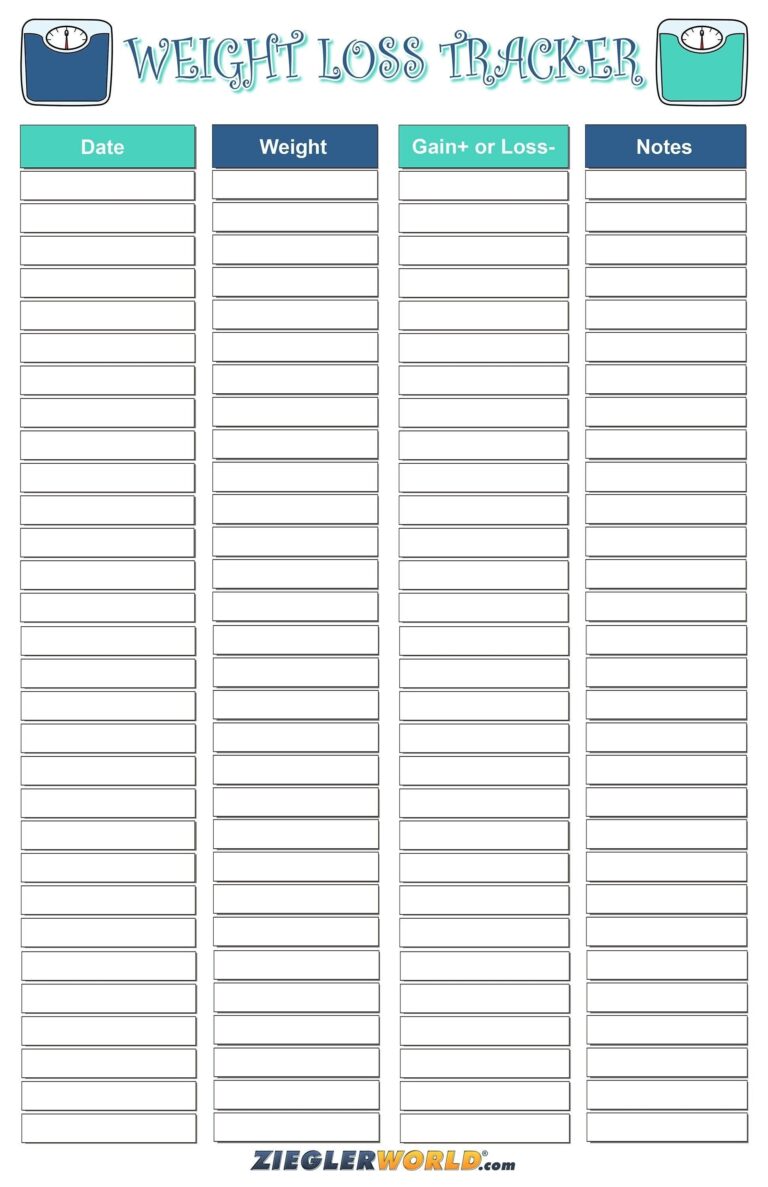 Digital Download Printable Weight Tracker Chart Track Your Progress Dry Erase Pen 11 X17 Perfect Weight Loss Gain Tracker Etsy