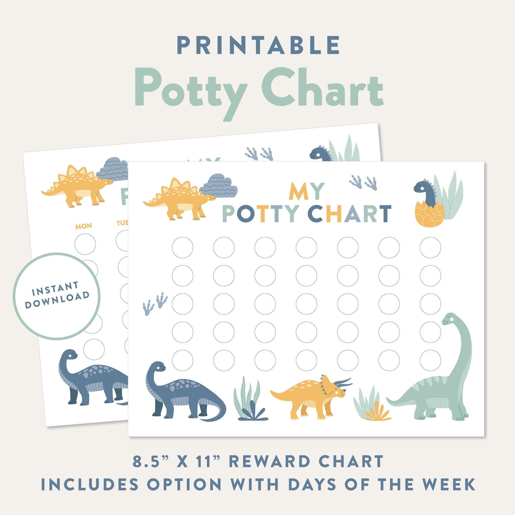 Dinosaur Potty Training Reward Chart For Kids Toddlers digital Download Etsy Dinosaur Potty Training Reward Chart For Kids Toddlers digital Download Etsy