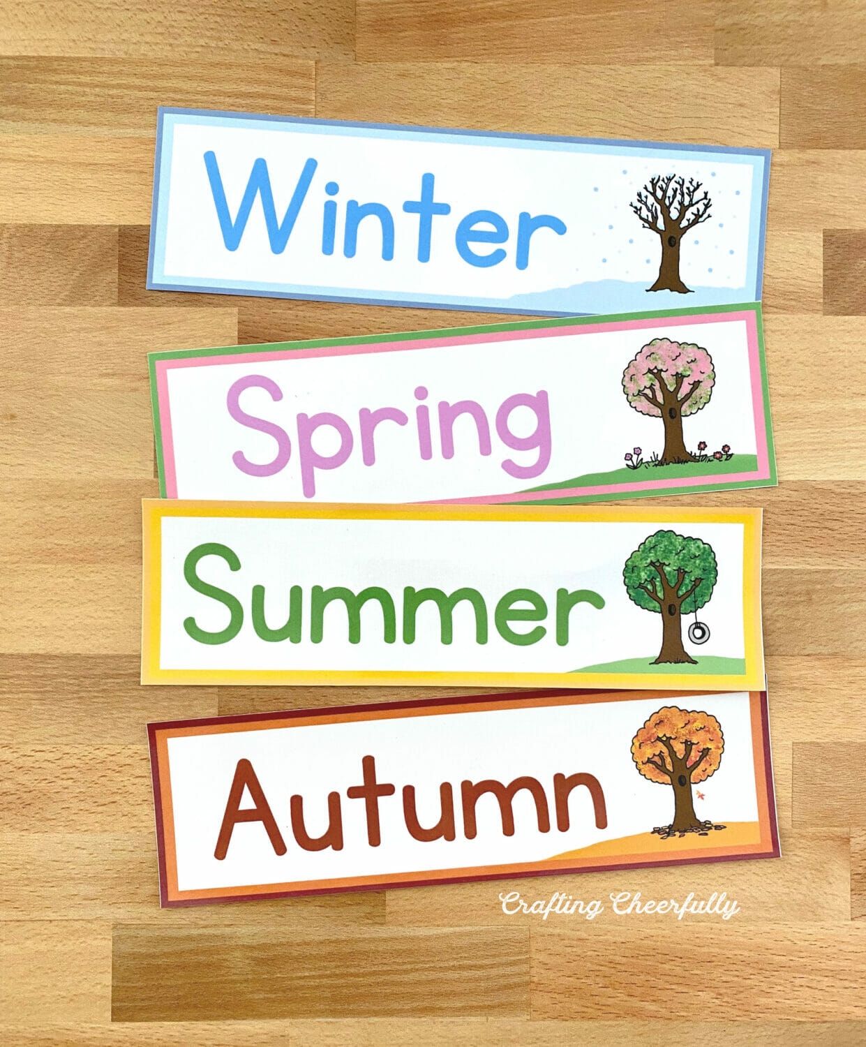 Pocket Chart Cards Printable