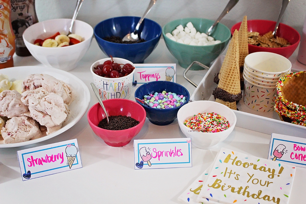 DIY Ice Cream Party Free Printables A Well Crafted Party